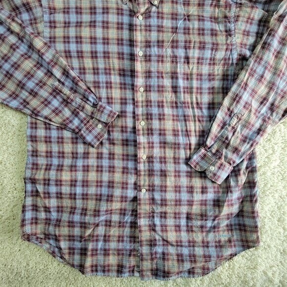 Daniel Cremieux Classics Plaid Button Down Shirt Men's Large Long Sleeve Cotton - Picture 3 of 12